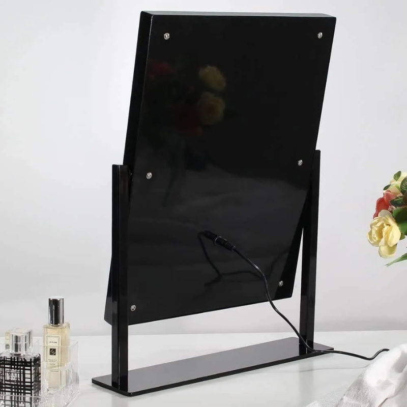 Espejo Tocador LED con 12 Luces - 3 Tonos de Luz - Maquillaje Profesional USB 360°